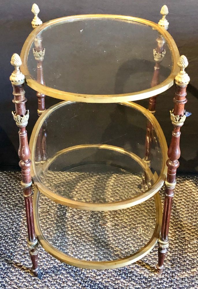 Hollywood Regency Bronze Dessert Stand, Étagère, Maison Jansen