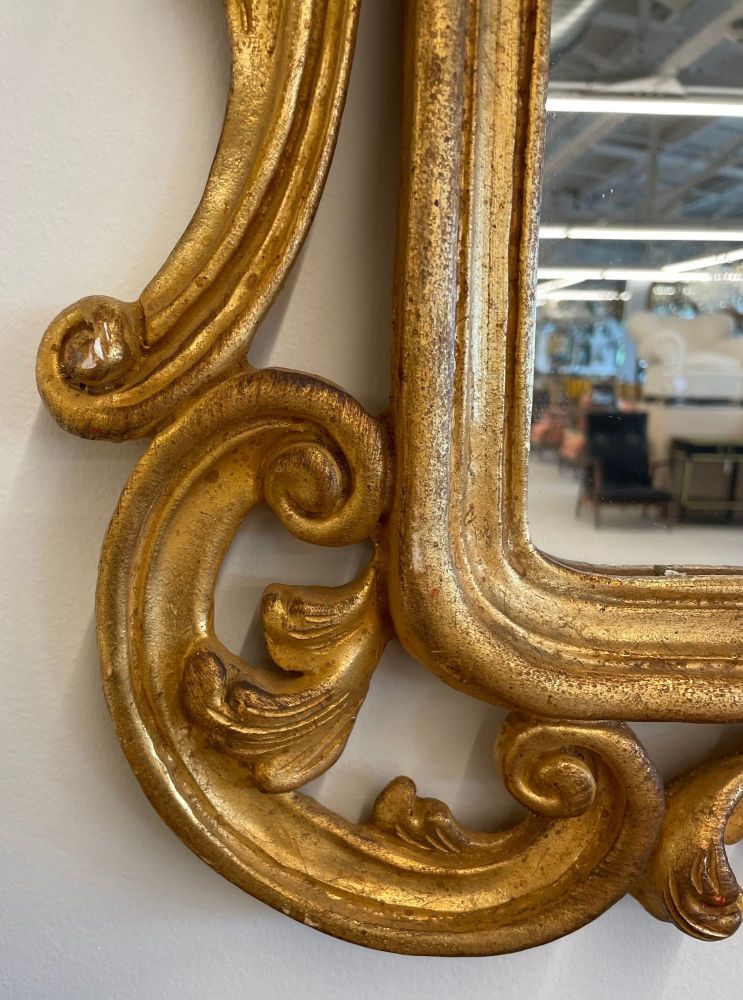 Pair of Italian Gilt Wood Wall or Console Mirrors