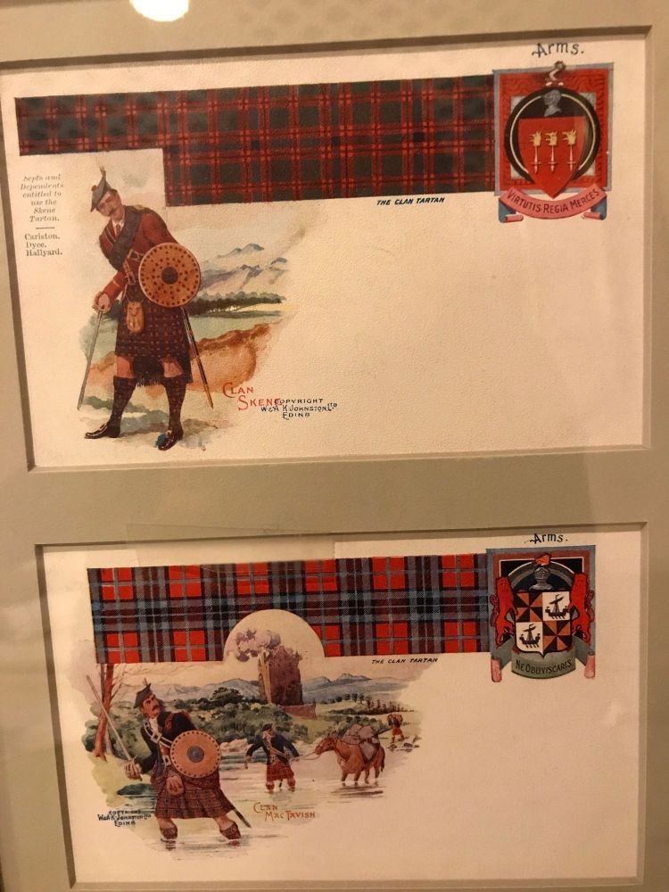 Set of 12 Custom Finely Framed Scottish Postcards, Vintage Catherine Reiss Inc