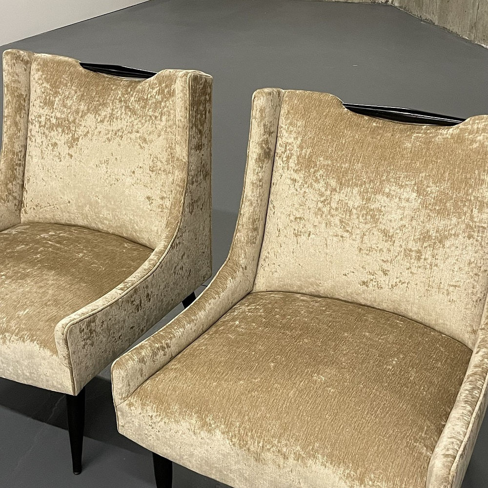 Pair of Mid-Century Modern Slipper/Lounge Chairs, Harvey Probber Style, American