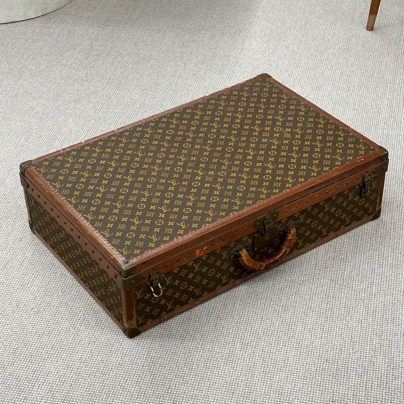 Louis Vuitton Monogram Suitcase / Luggage or Trunk, Alzer 80, Mid 20th Century