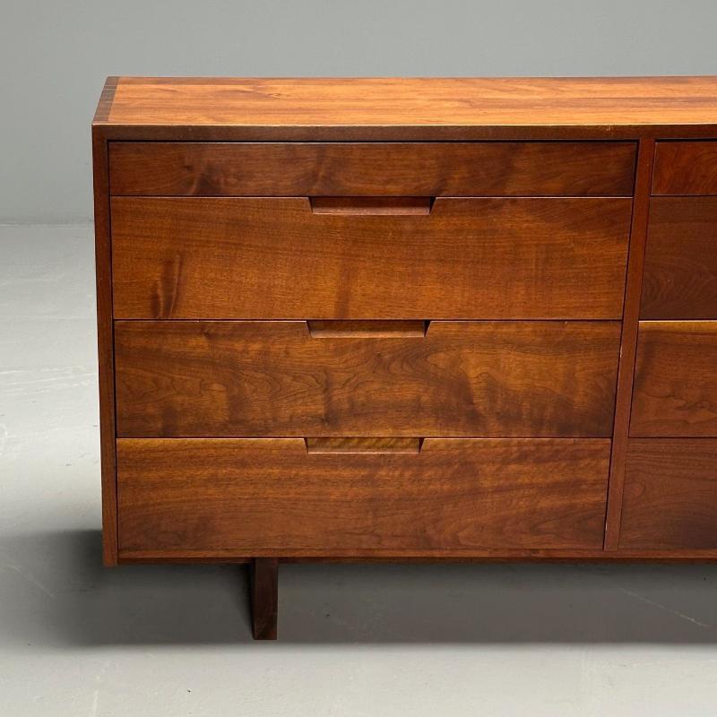 George Nakashima, Mid-Century Modern, Double Chest of Drawers, Sap Walnut