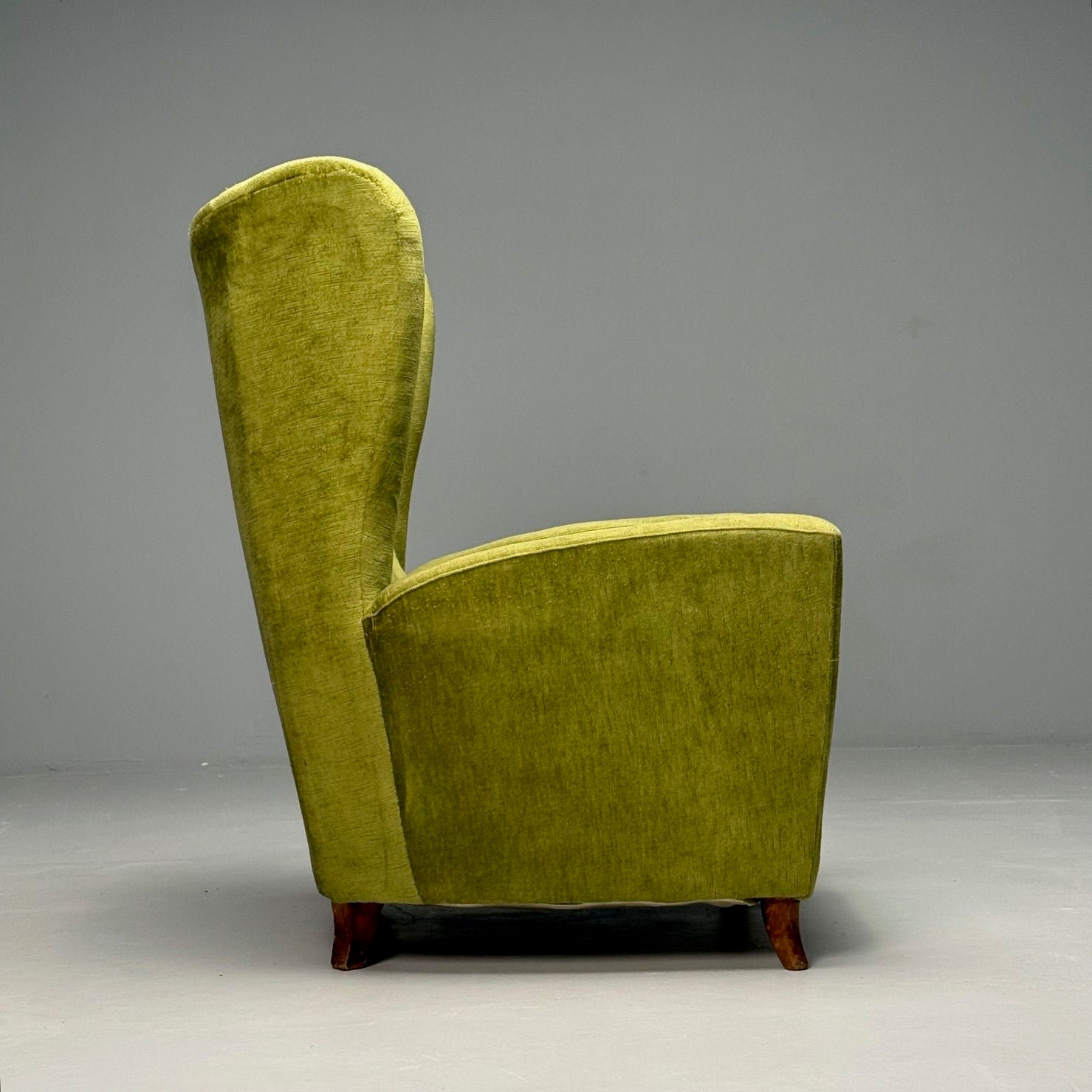 Melchiorre Bega Attr., Italian Mid-Century Modern, Oversized Lounge Chair, 1950s