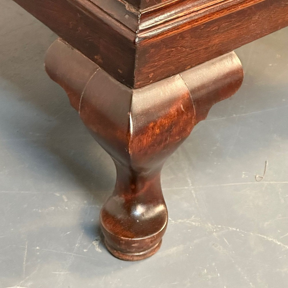 18th/19th Century Mahogany Georgian Queen Anne Leg Chest / Nightstand, English