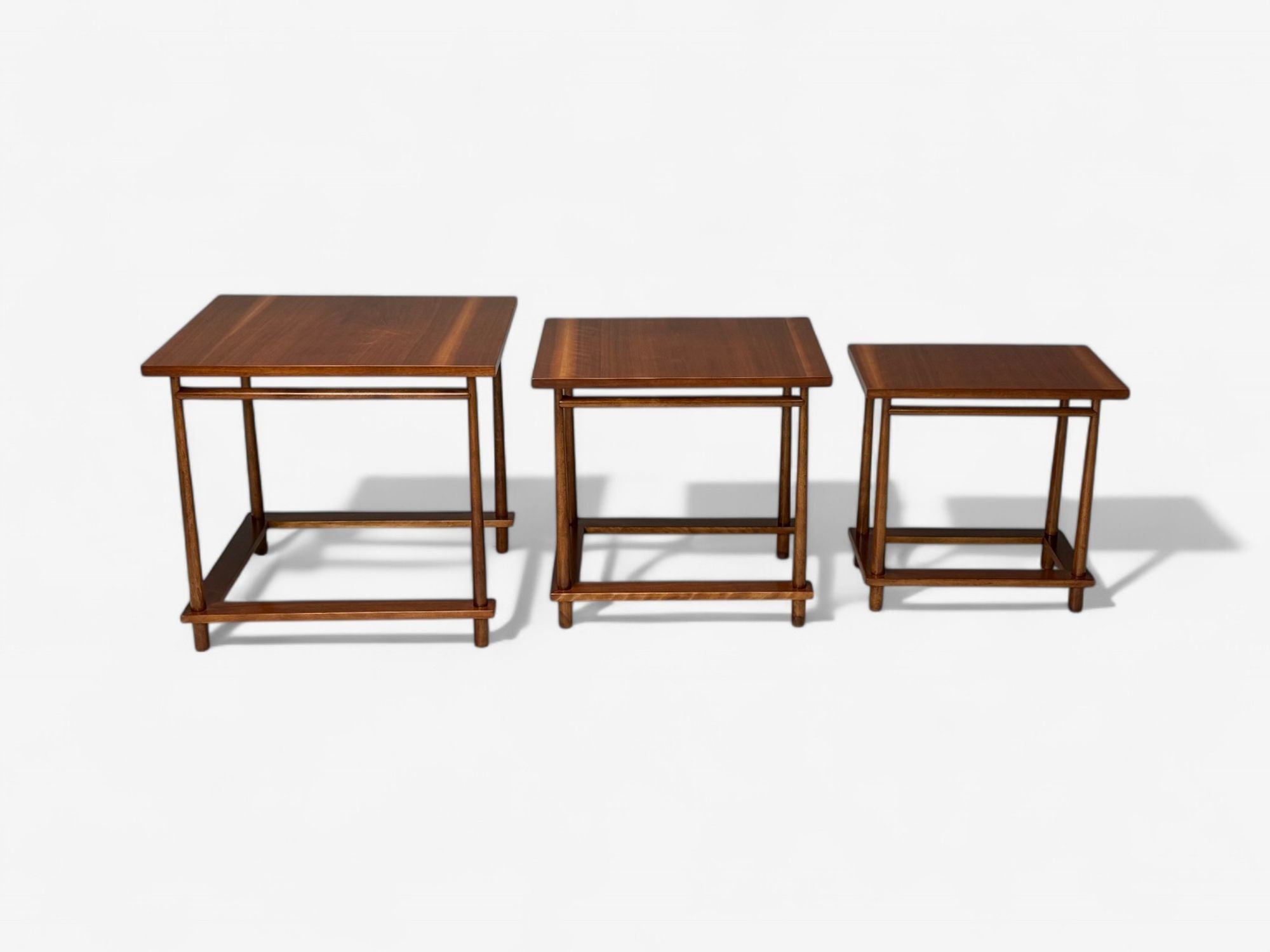 T.H. Robsjohn-Gibbings, Widdicomb, Mid-Century Modern Nesting Tables, USA, 1950s