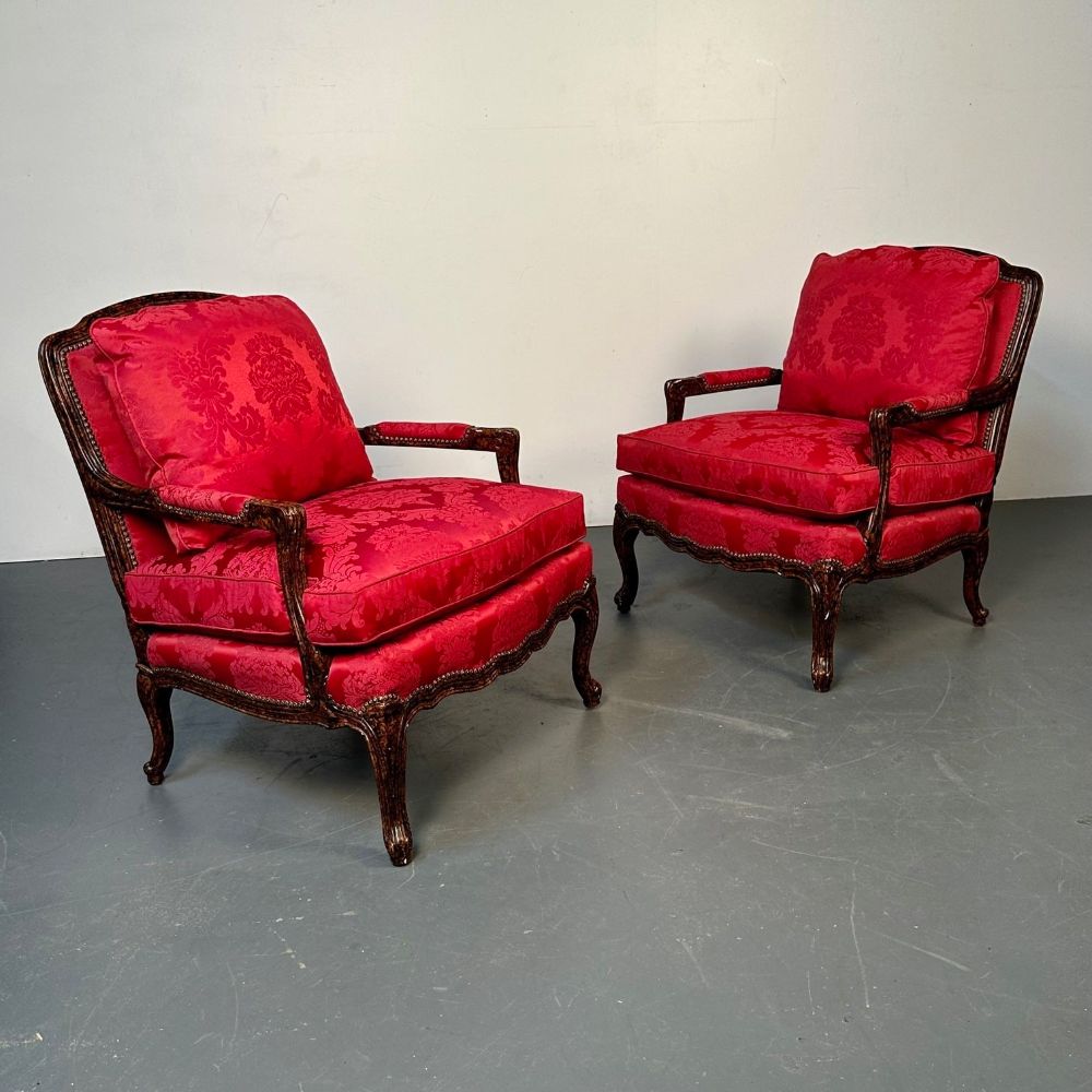 Pair of Tortoise Shell Lounge Chairs/ Marquis by Theodore Alexander, Fauteuils