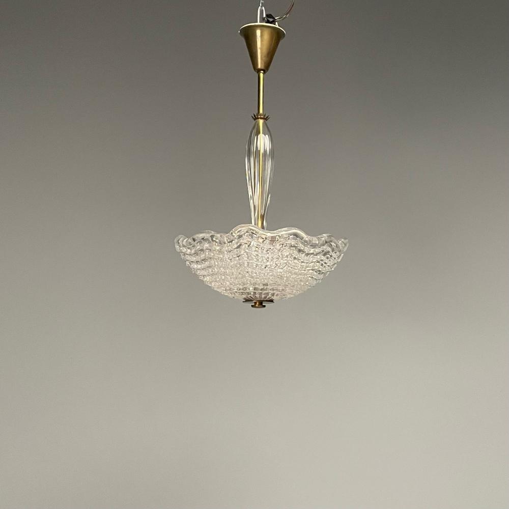 Carl Fagerlund, Orrefors, Swedish Mid-Century Modern, Chandelier, Glass, 1940s