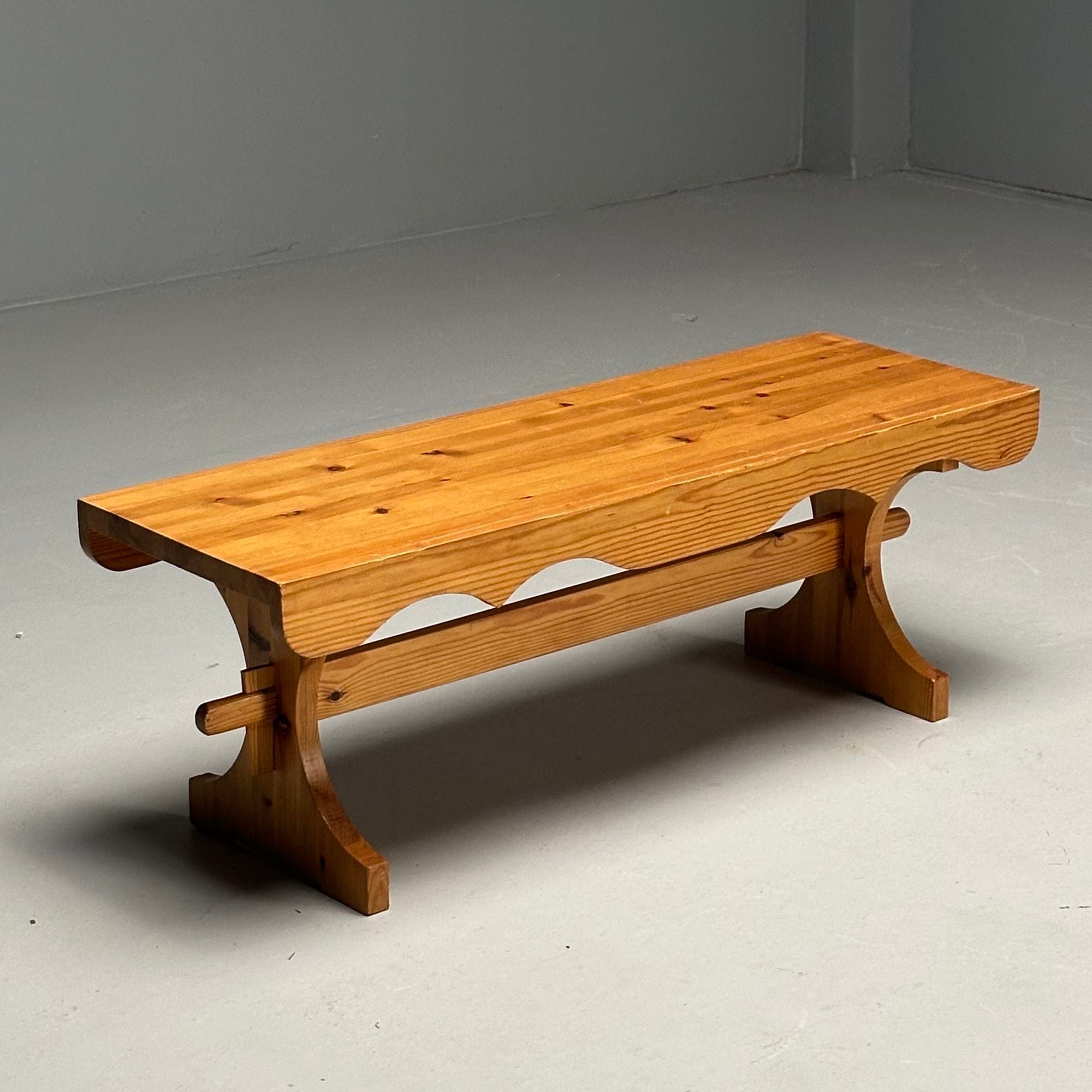 GP, Swedish Mid-Century Modern, Bench, Pine, Sweden, 1978