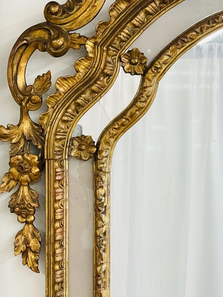 An Italian Gilt Wood Wall, Console or Pier Mirror