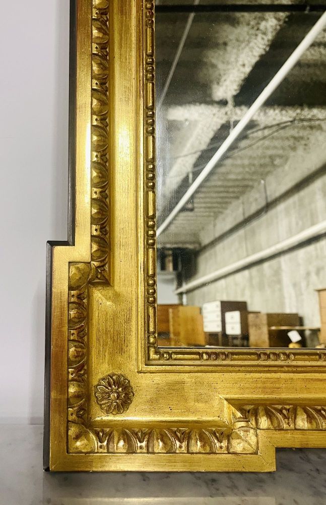 Giltwood Hollywood Regency Wall, Over the Mantle Mirror