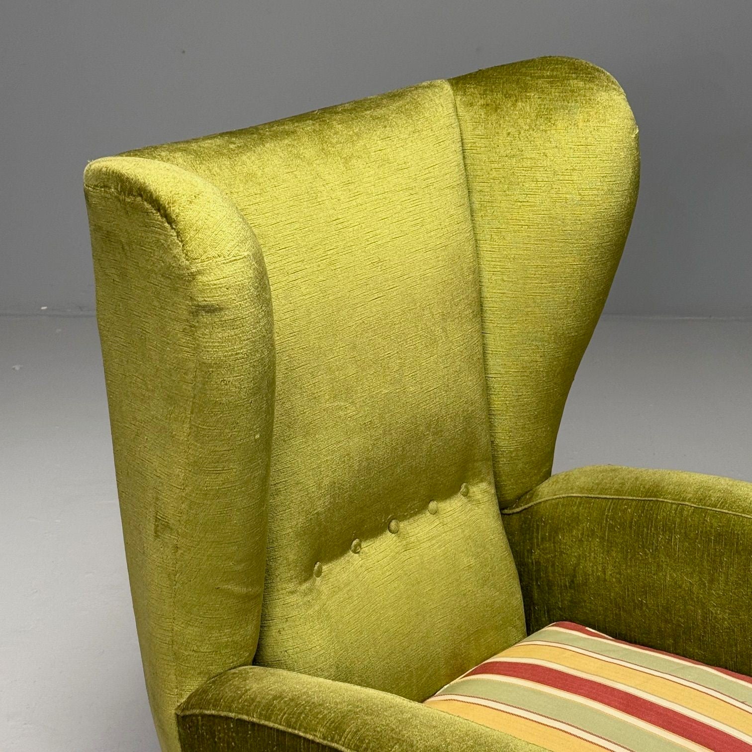 Melchiorre Bega Attr., Italian Mid-Century Modern, Oversized Lounge Chair, 1950s