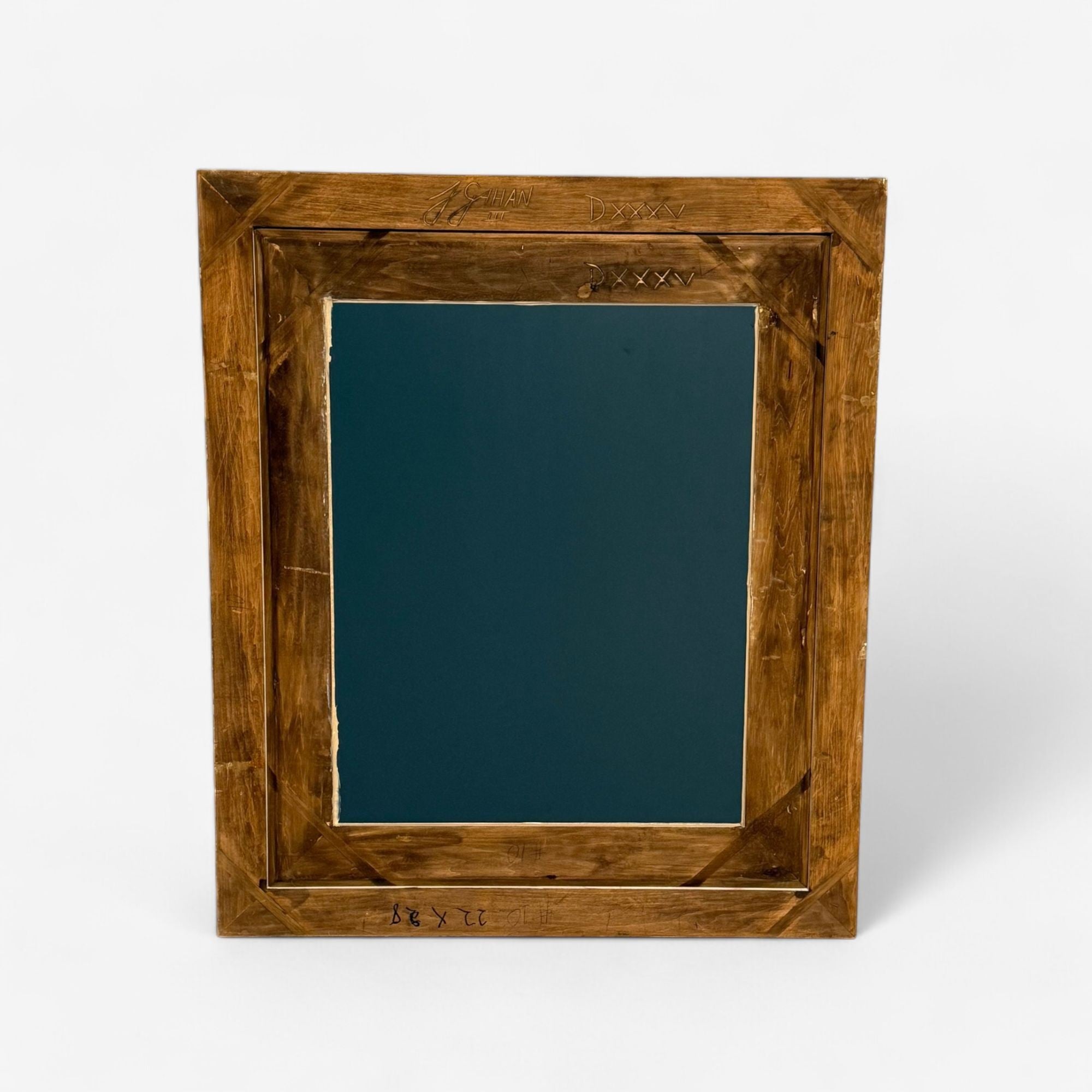 Hollywood Regency, Rectangular Wall Mirror, Carved Giltwood, Water Gilt, 21st C.