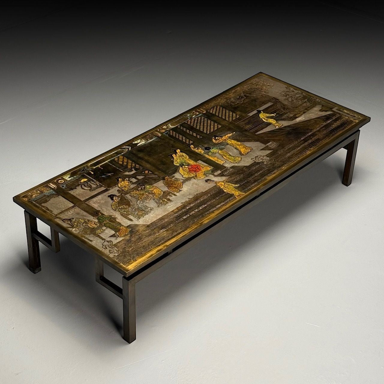 Philip & Kelvin LaVerne, Mid-Century Modern, Chin Ying Coffee Table, Bronze