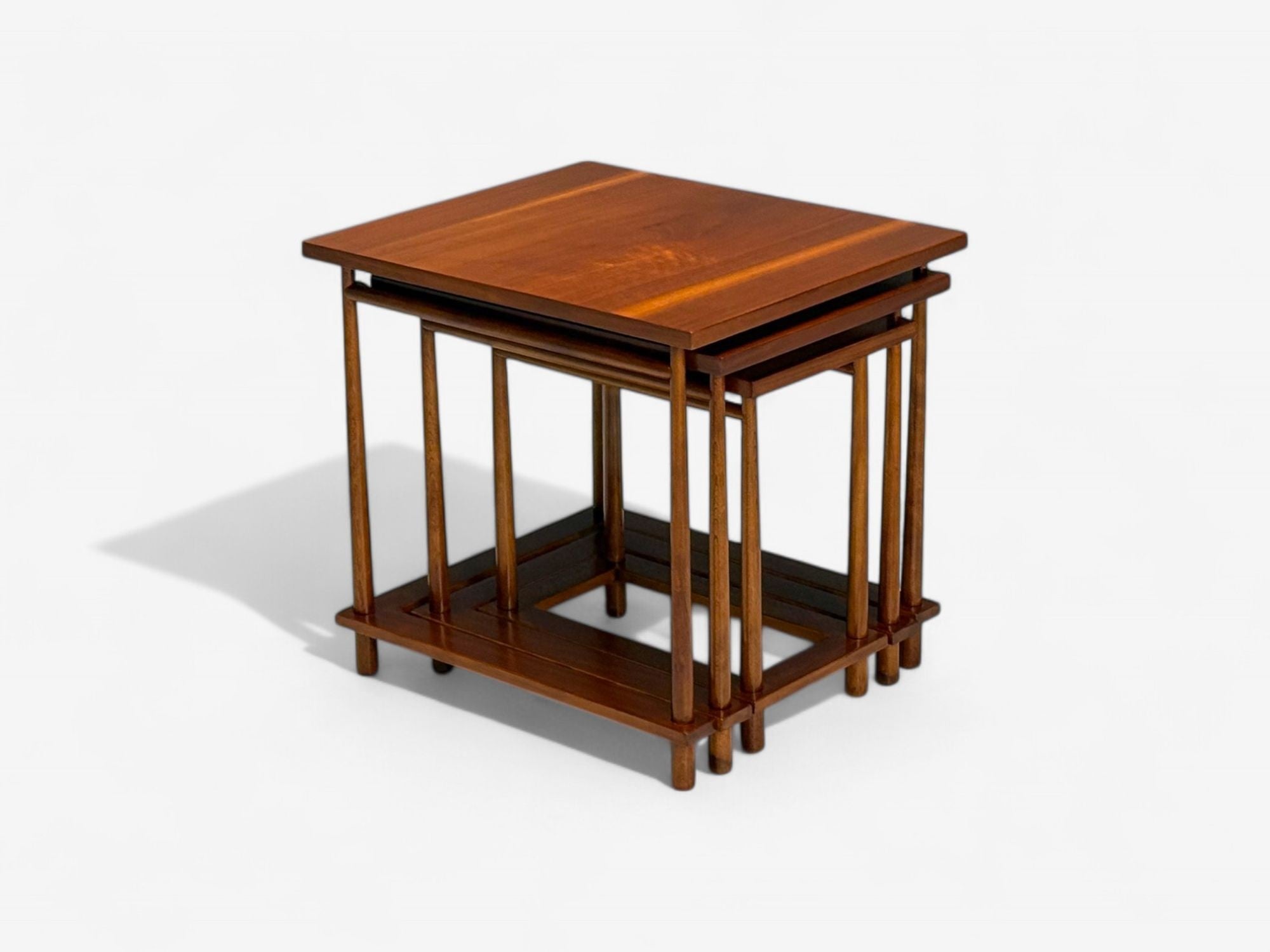 T.H. Robsjohn-Gibbings, Widdicomb, Mid-Century Modern Nesting Tables, USA, 1950s