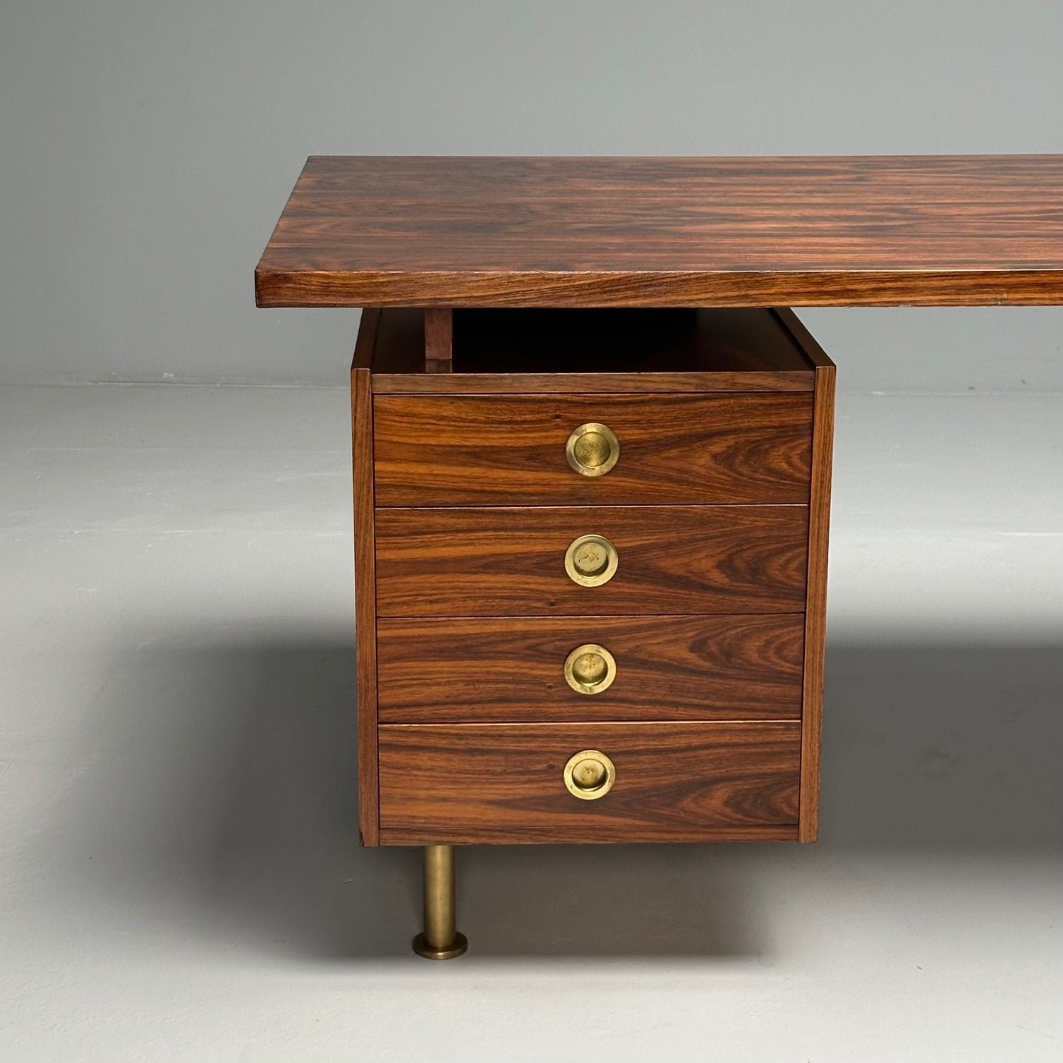 Geroge Coslin, Arredamenti, Italian Mid-Century Modern, Writing Desk, Rosewood