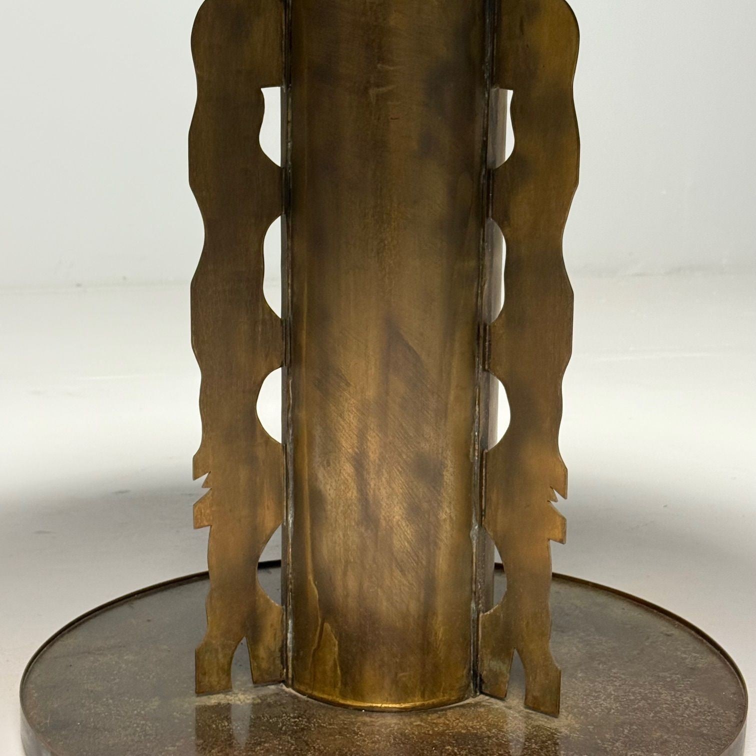 Philip & Kelvin LaVerne, Mid-Century Modern, Chan Center Table, Bronze, 1960s