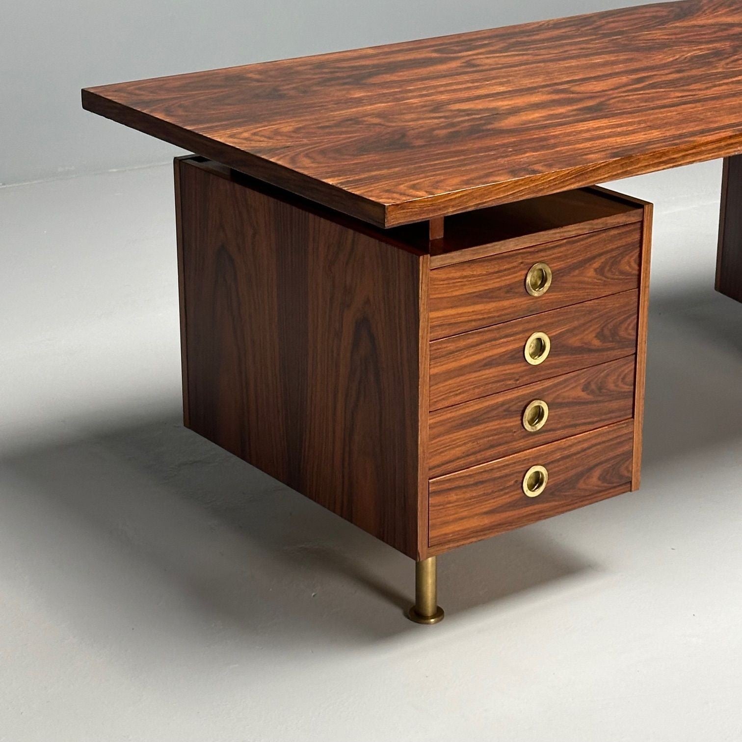 Geroge Coslin, Arredamenti, Italian Mid-Century Modern, Writing Desk, Rosewood