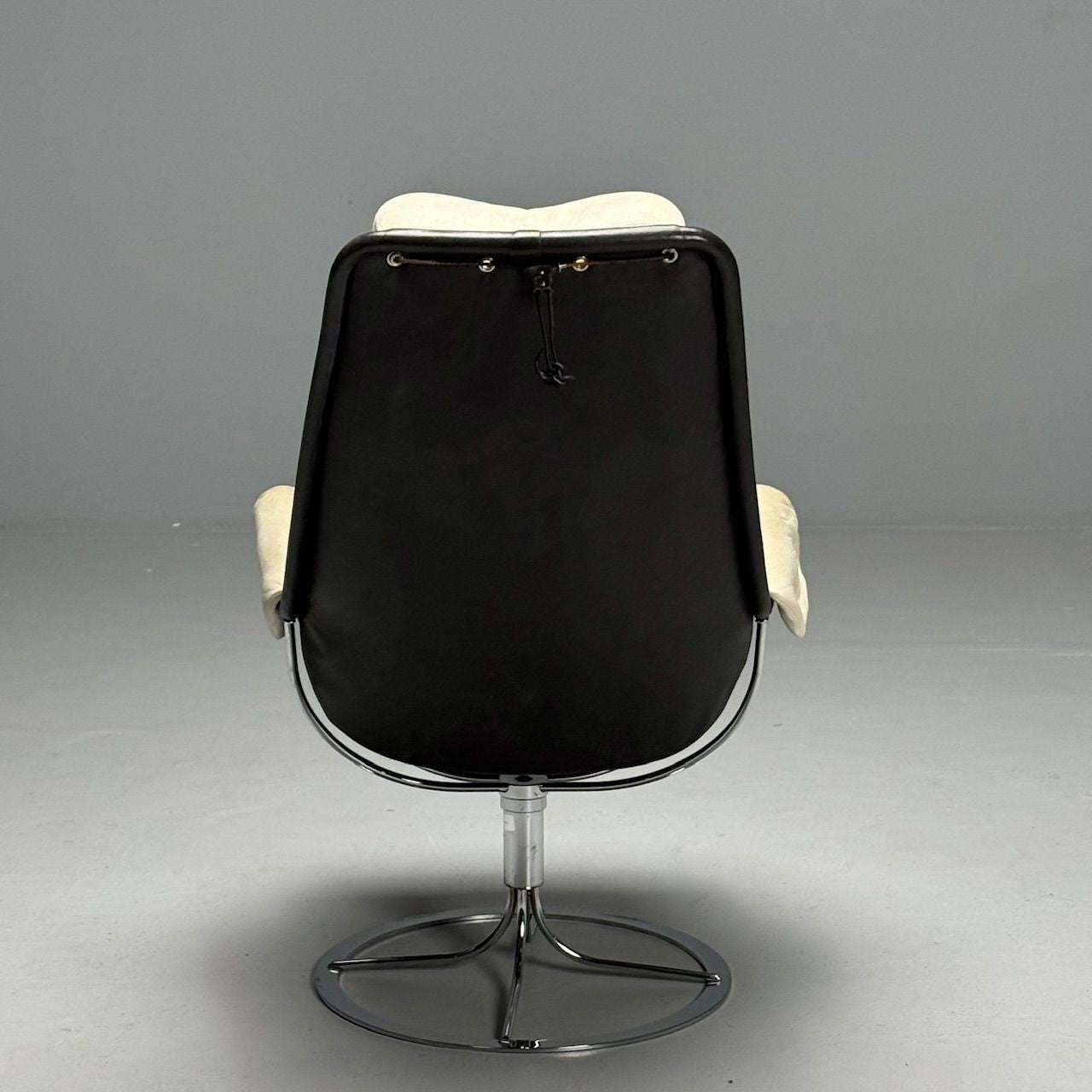 Bruno Mathsson, Dux, Mid-Century Modern, Jetson Swivel Chair, White Leather