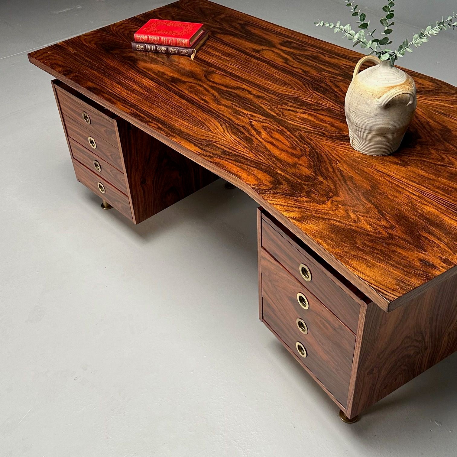 Geroge Coslin, Arredamenti, Italian Mid-Century Modern, Writing Desk, Rosewood