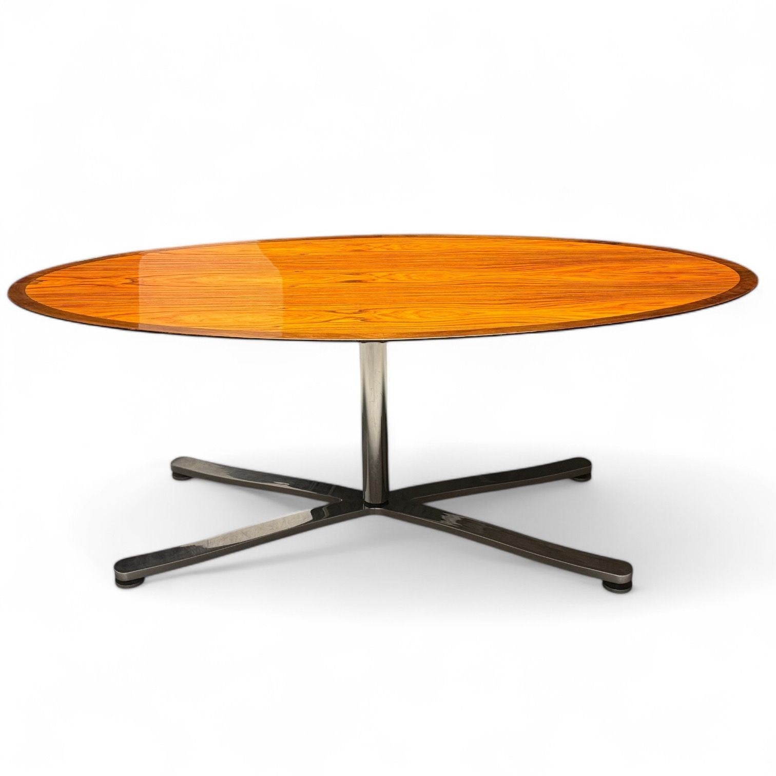 Pace, Mid-Century Modern, Writing Desk, Exotic Wood, Chrome, American, 20th C.