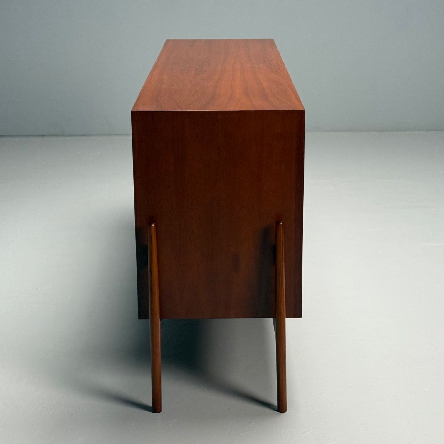 Jorgen Clausen, Danish Mid-Century Modern, Sculptural Dresser, Teak, 1960s