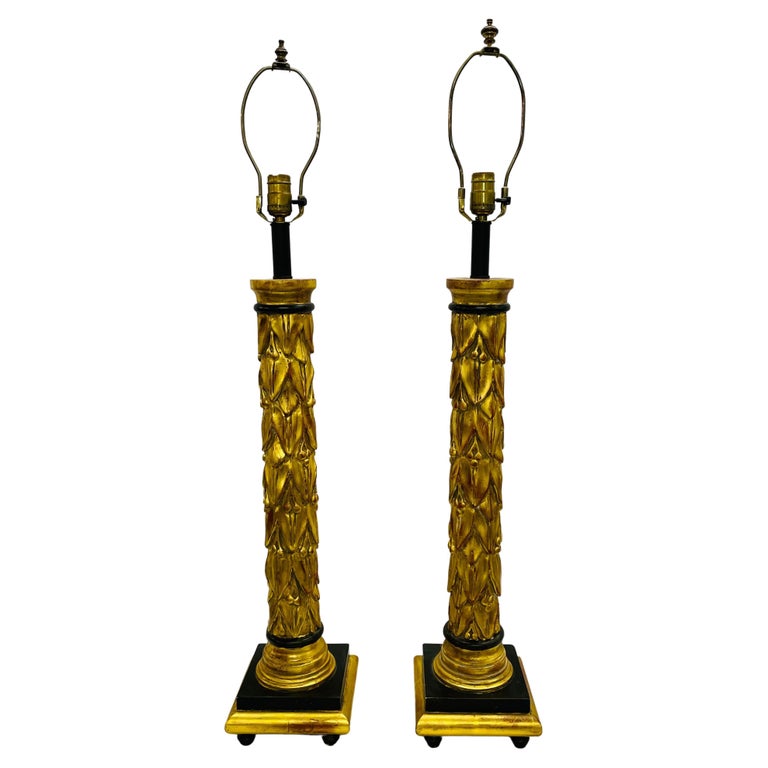 Maison Jansen Table Lamps, Fleur de Lis, Mid-Century Modern, France, 1950s